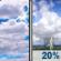 Wednesday: A slight chance of showers and thunderstorms after 2pm. Partly sunny, with a high near 90. Northwest wind around 7 mph. Chance of precipitation is 20%. New rainfall amounts less than a tenth of an inch possible. Wednesday: Partly Sunny then Slight Chance Showers And Thunderstorms
