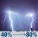 Tonight: A chance of rain showers before 8pm, then a slight chance of showers and thunderstorms between 8pm and 9pm, then showers and thunderstorms. Mostly cloudy, with a low around 57. Southwest wind 2 to 8 mph. Chance of precipitation is 80%. New rainfall amounts between a tenth and quarter of an inch possible. Tonight: Slight Chance Showers And Thunderstorms then Showers And Thunderstorms